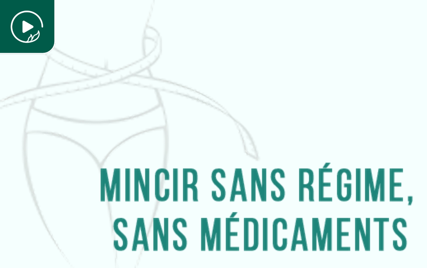 Mincir sans régime, sans médicament